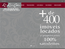 Tablet Screenshot of luciacanelas.com.br